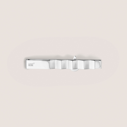 Tie bar in steel dedicated to the Meisterstück Around the World in 80 Days collection.