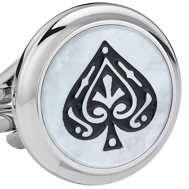 Meisterst&uuml;ck Tribute to the Book Around the World in 80 Days Spade & Heart Cufflinks - 2