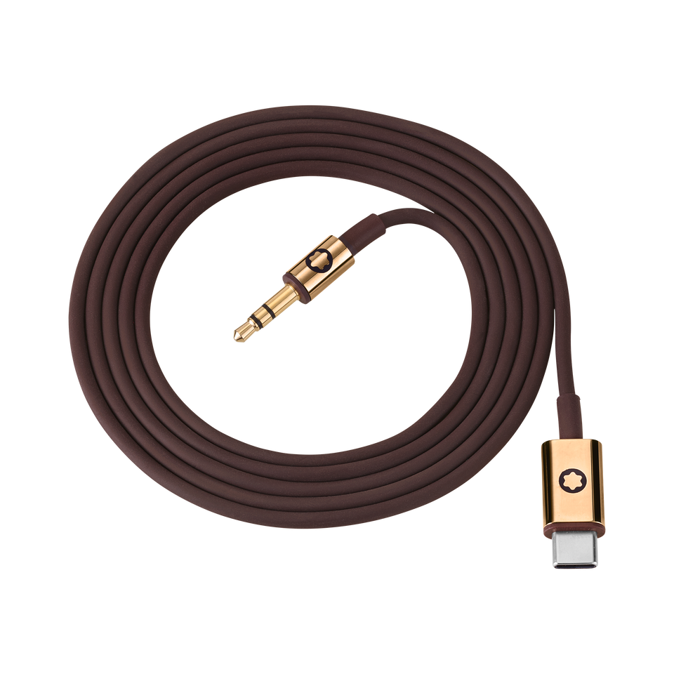 Brown Cable Set for Montblanc MB 01 Headphones - 1
