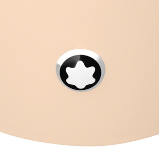 Round Pen Holder in Ivory Lacquered Wood 