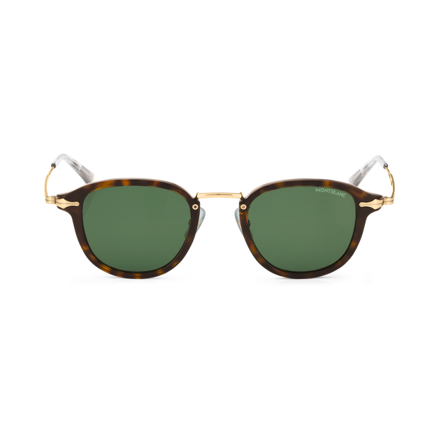 Round sunglasses with Havana Coloured Injected Frame - 1