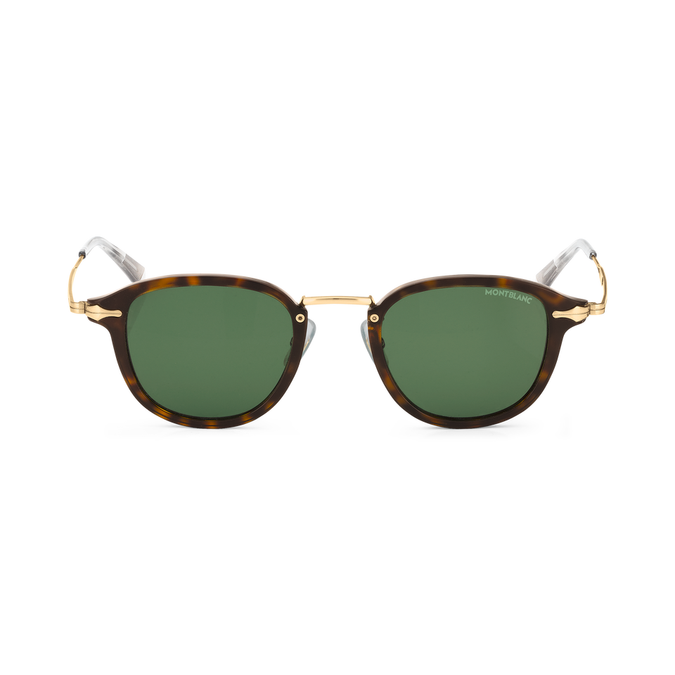 Round sunglasses with Havana Coloured Injected Frame - 1