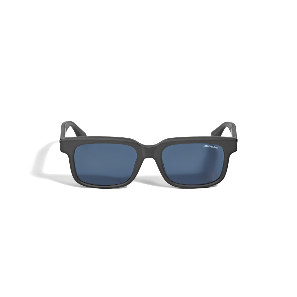 Squared Sunglasses with Black Colured Acetate Frame - 1