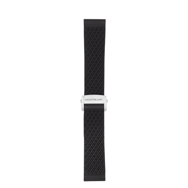 Black Rubber Sport Strap - 1