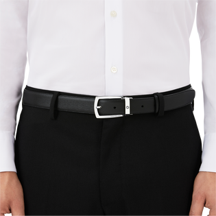 Rectangular 30&nbsp;mm Belt in Leather