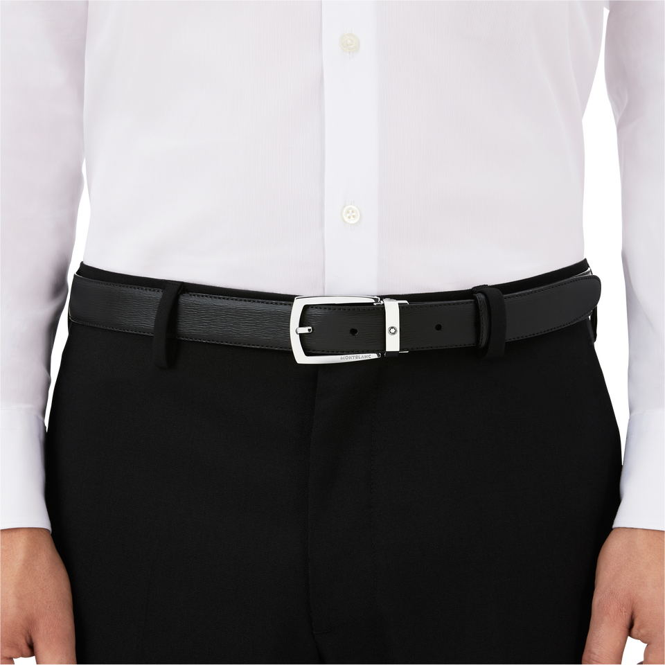 Rectangular 30&nbsp;mm Belt in Leather - 2