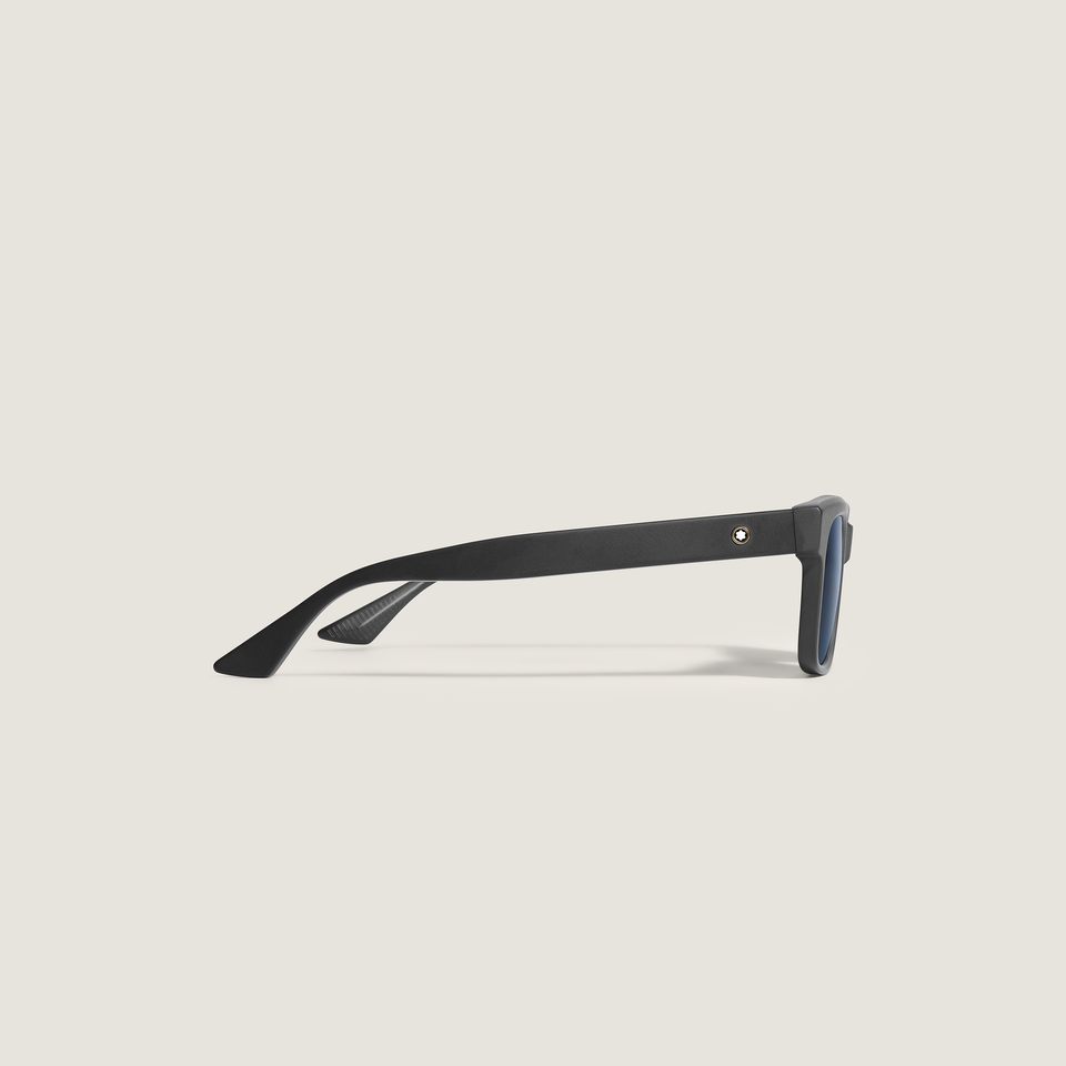 Squared Sunglasses with Black Colured Acetate Frame - 2