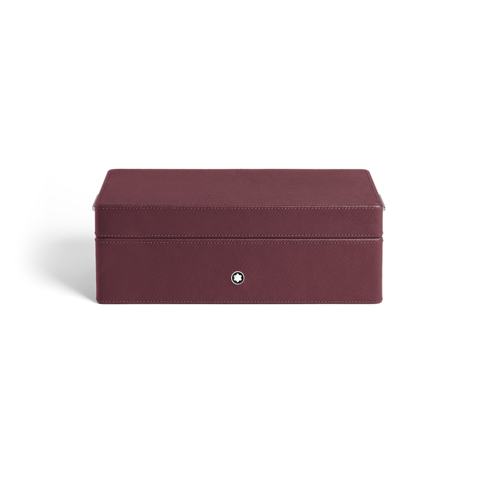 Pen Holder in Cassis Leather - 1