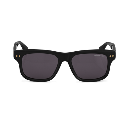 Rectangular Sunglasses with Black Coloured Acetate Frame 