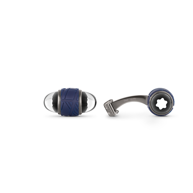 Montblanc StarWalker Cufflinks in Steel and Lacquer - 1