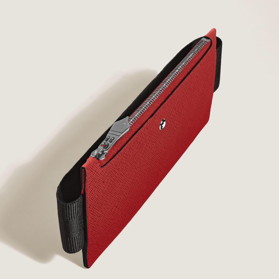 Sartorial 2-Pen Pouch with Zip & Elastic Strap - 3