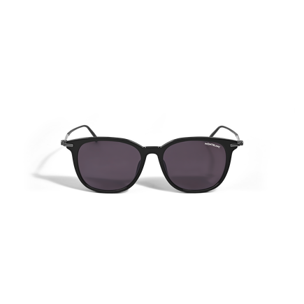 Rectangular Acetate Black Frame Sunglasses