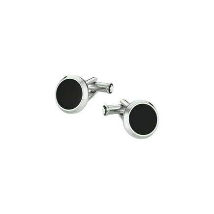 Meisterstück Cufflinks with Onyx Inlay
