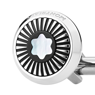 Cufflinks with Mother-of-Pearl Snowcap Emblem