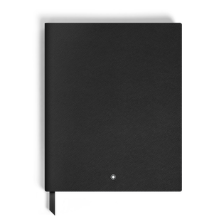 Large Notebook, Saffiano Leather, Black &ndash; Blank Pages