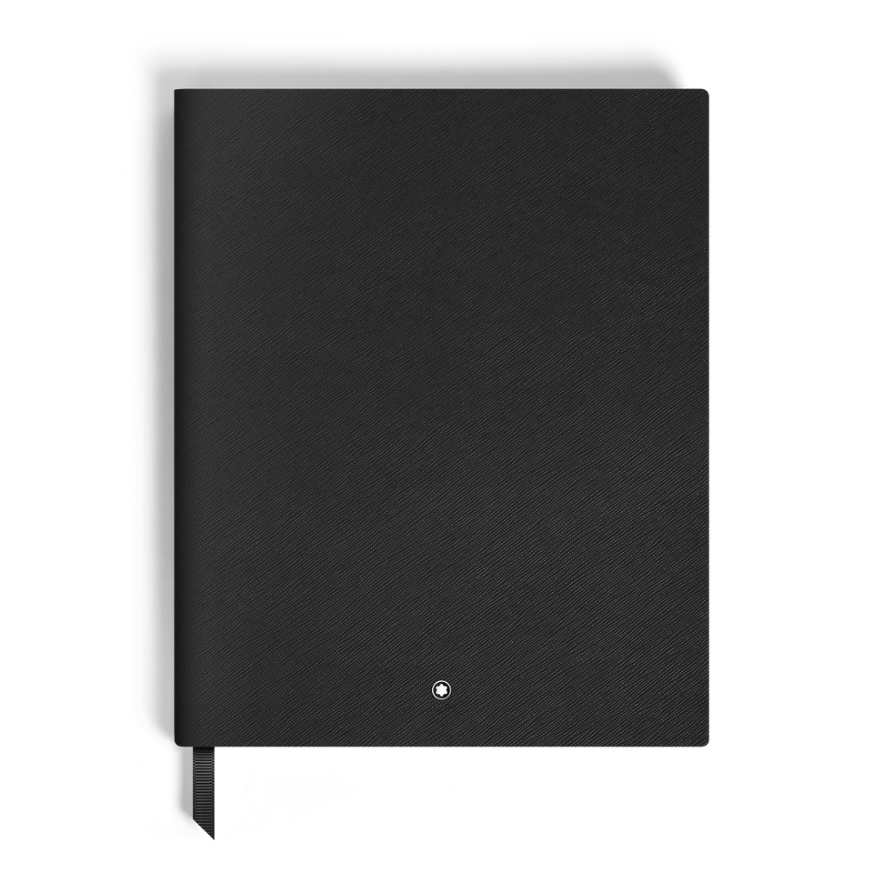 Large Notebook, Saffiano Leather, Black &ndash; Blank Pages - 2
