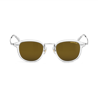 Round sunglasses with Grey Coloured Injected Frame
