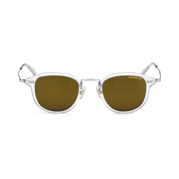 Round sunglasses with Grey Coloured Injected Frame - 1