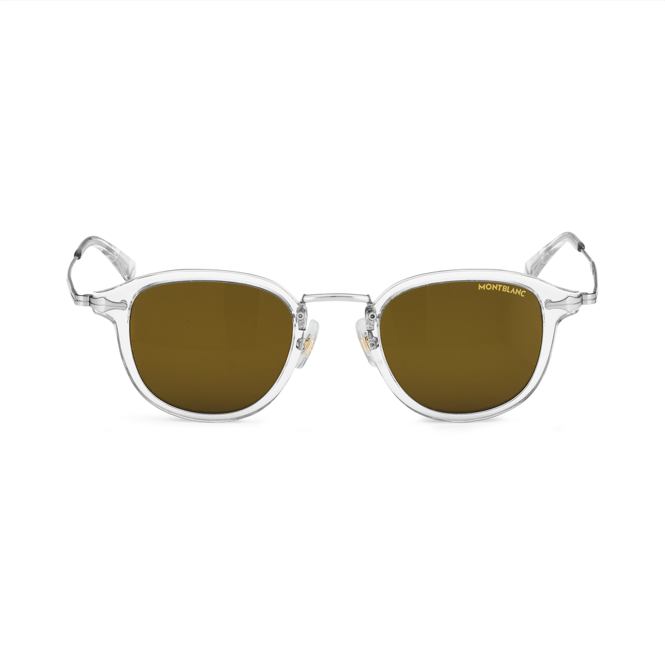 Round sunglasses with Grey Coloured Injected Frame - 1