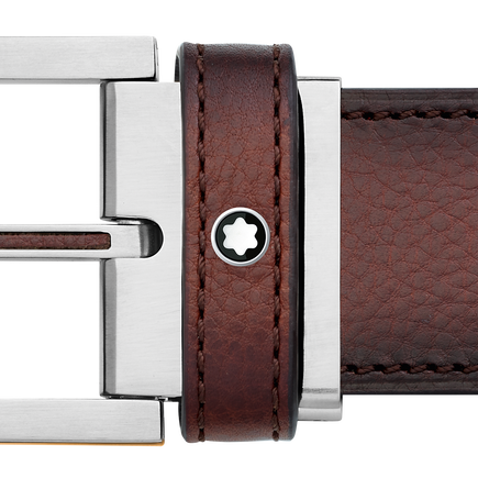 Brown 35 mm leather belt