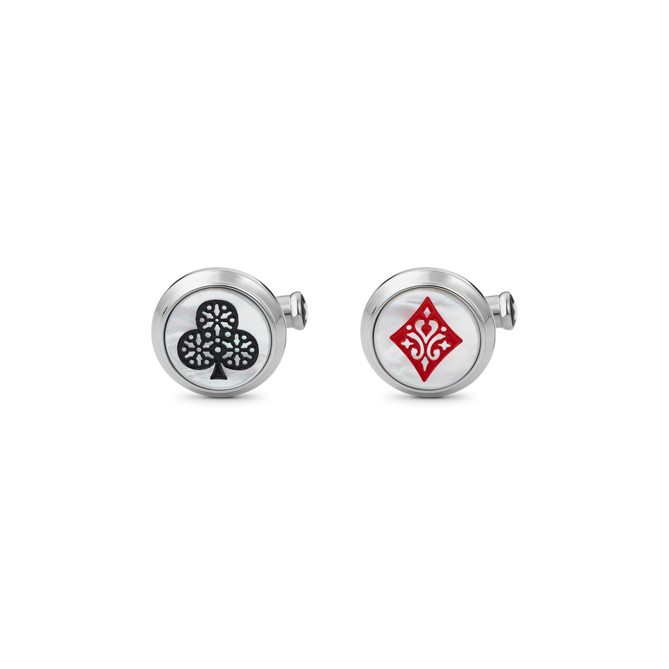 Meisterst&uuml;ck Tribute to the Book Around the World in 80 Days Ace of Club & Ace of Diamond Cufflinks - 3