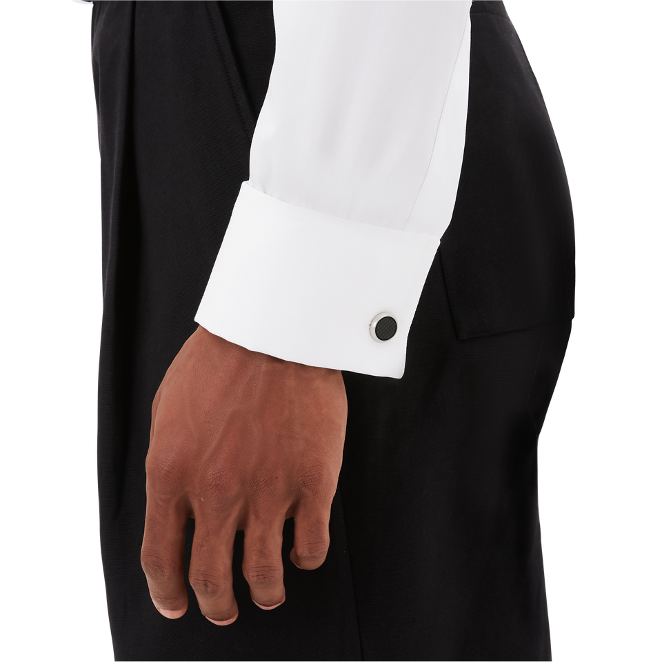 Meisterst&uuml;ck Cufflinks with Carbon-Patterned Inlay - 2