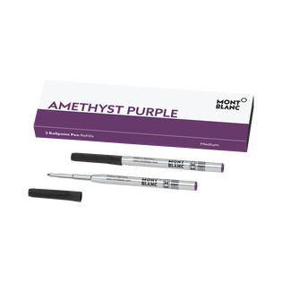 2 Ballpoint Refills, Amethyst Purple - Medium
