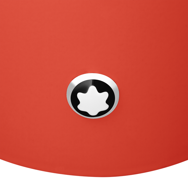 Round pen holder in coral lacquer - 3