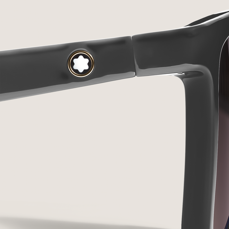 Squared Injected Black Frame Sunglasses - 3