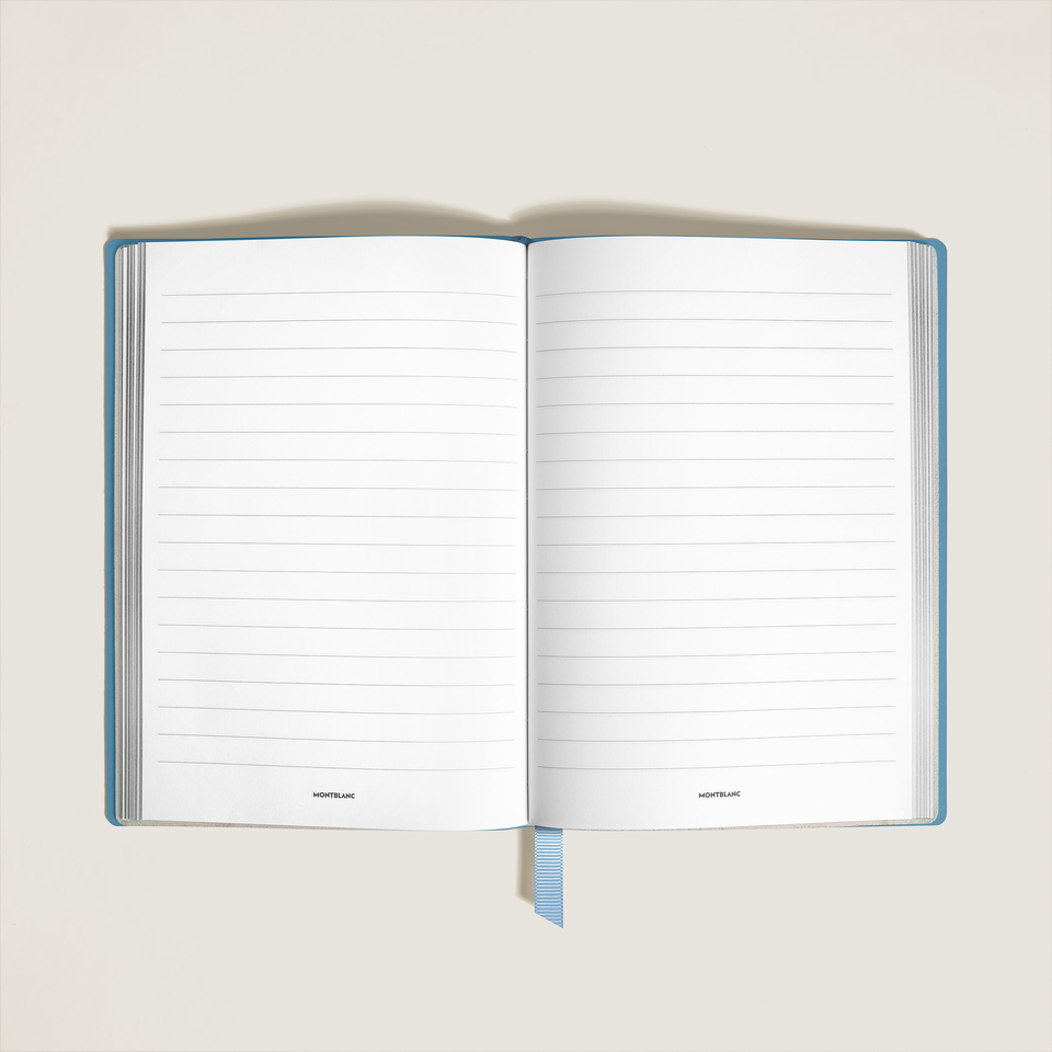 Medium Notebook, Saffiano Leather, Pale Blue &ndash; Lined Pages - 1