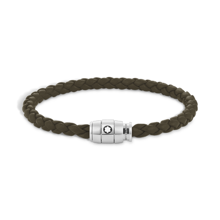 Small Soft Leather Khaki Bracelet