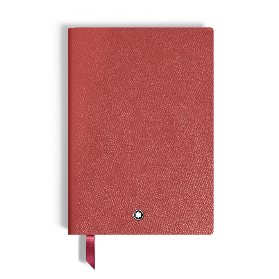 Medium Notebook, Saffiano Leather, Red &ndash; Squared Pages - 2