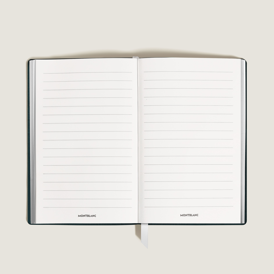 Small Notebook, Saffiano Leather, British Green &ndash; Lined Pages - 1