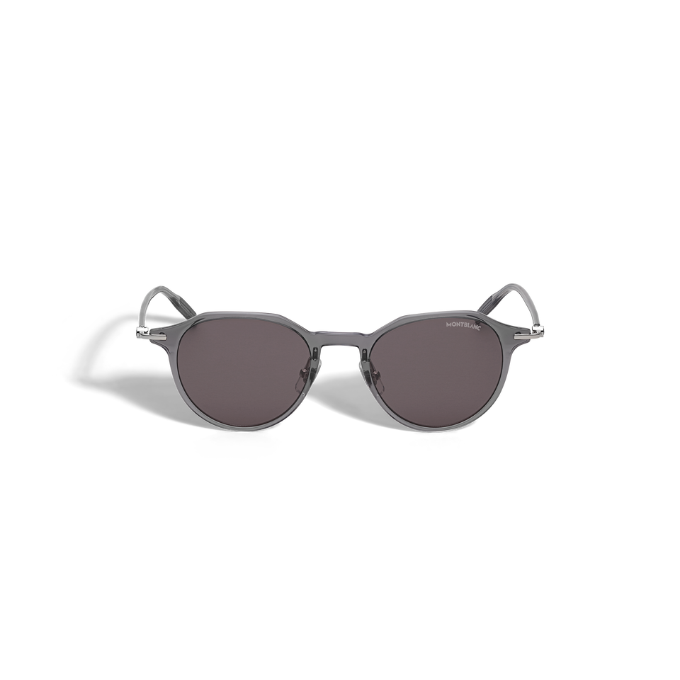 Round Sunglasses with Grey Injection Frame - 1