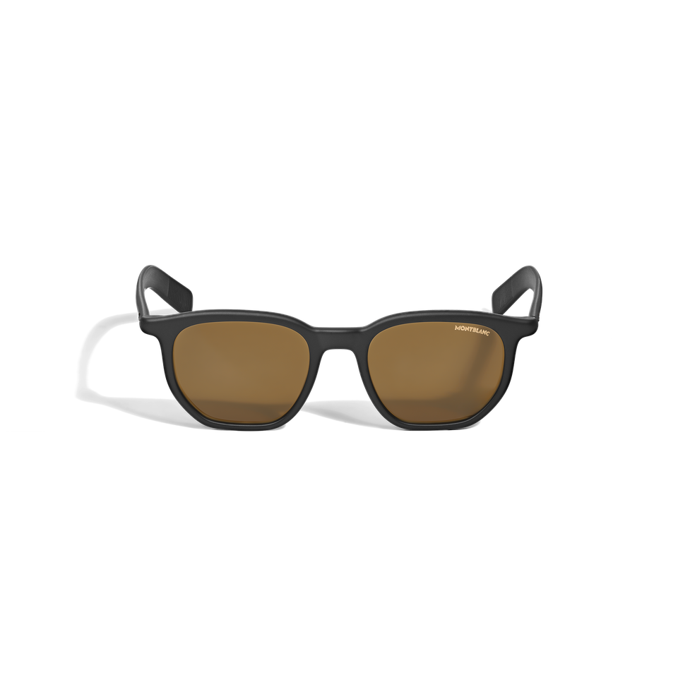 Squared Sunglasses with Black Colured Acetate Frame - 1