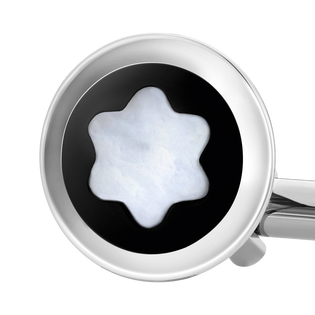 Cufflinks with Mother-of-Pearl Snowcap Emblem