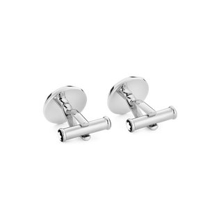 Meisterst&uuml;ck Cufflinks with Carbon-Patterned Inlay