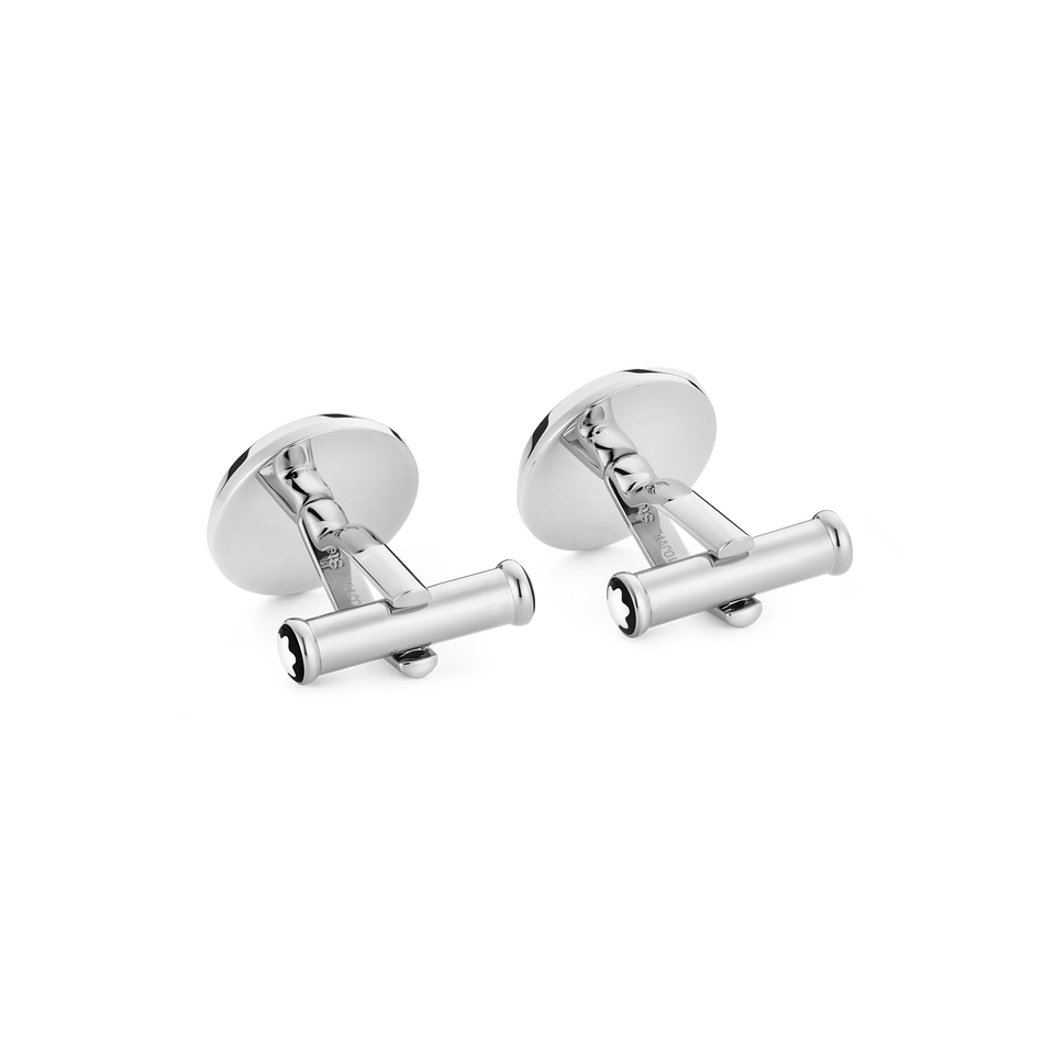 Meisterst&uuml;ck Cufflinks with Carbon-Patterned Inlay - 3