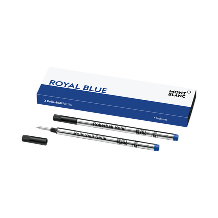 2 Rollerball Refills (F), Royal Blue