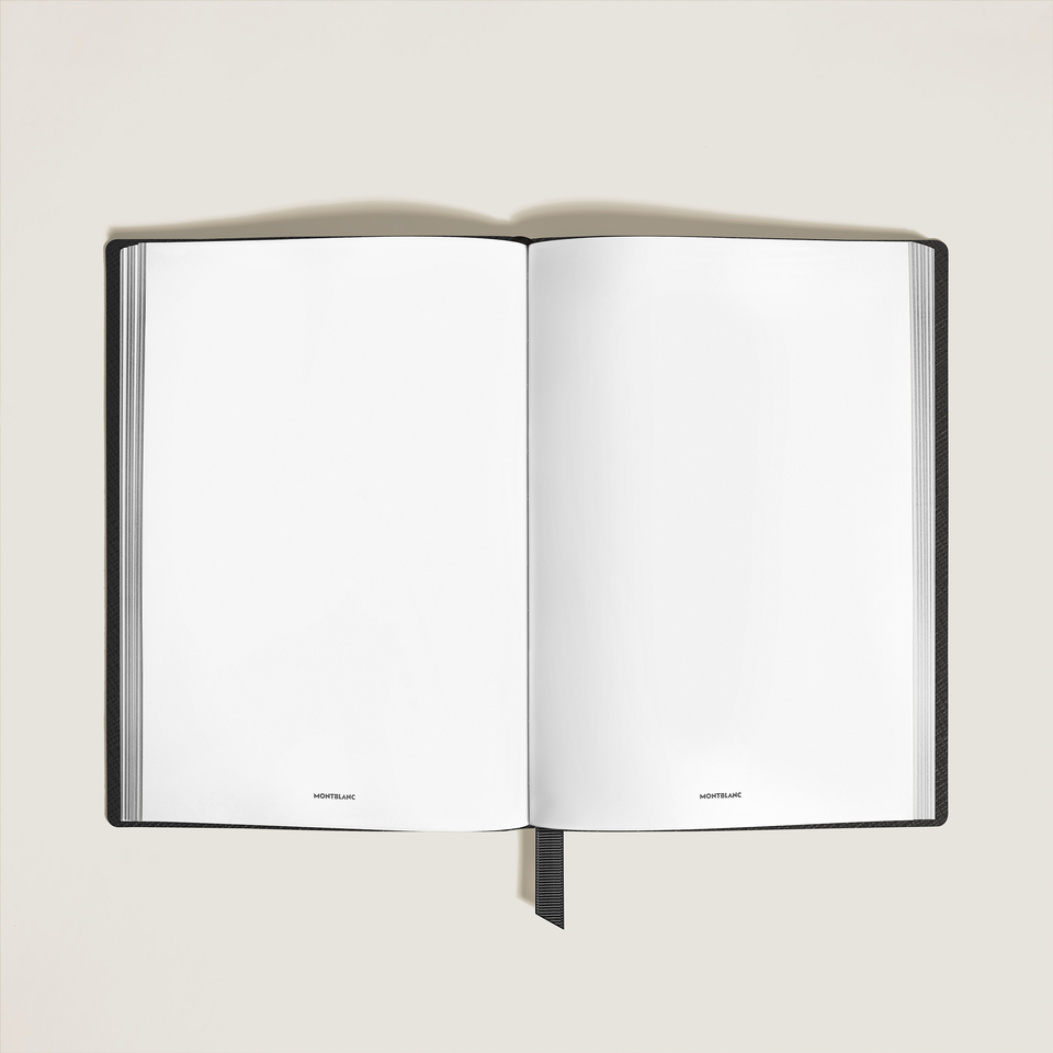 Medium Notebook, Saffiano Leather, Black &ndash; Blank Pages - 1