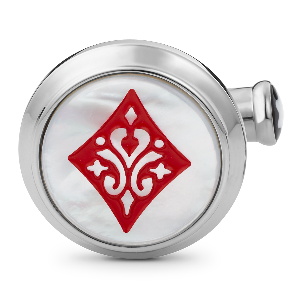 Meisterst&uuml;ck Tribute to the Book Around the World in 80 Days Ace of Club & Ace of Diamond Cufflinks - 2
