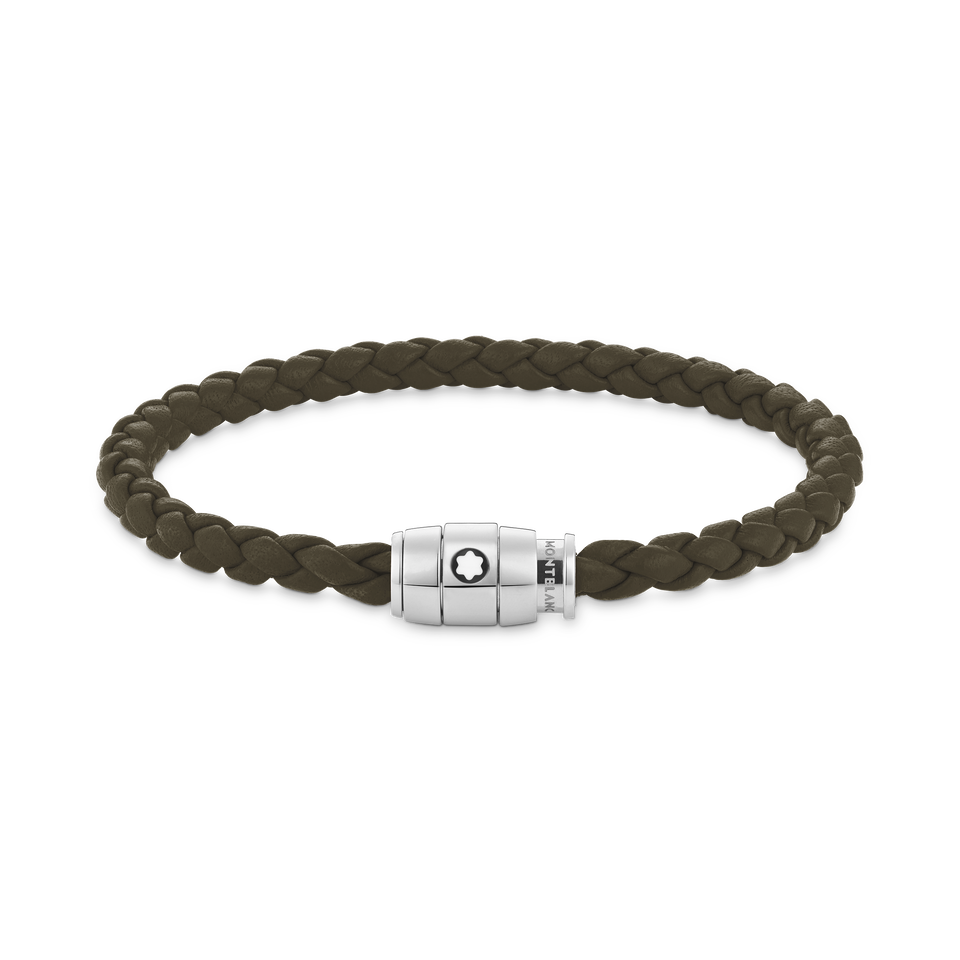 Medium Soft Leather Khaki Bracelet - 1
