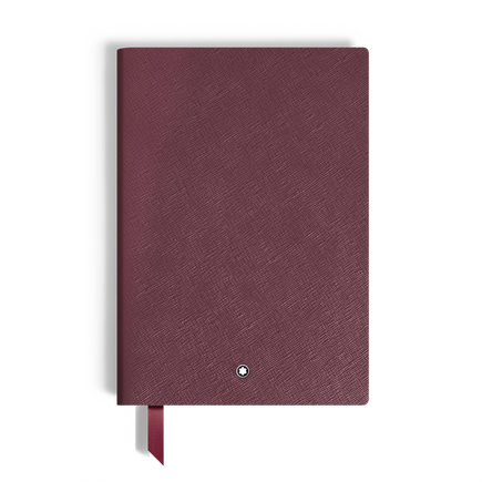 Medium Notebook, Cassis Leather, Burgundy – Lined Pages