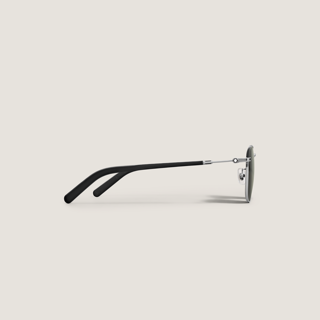 Squared Sunglasses with Silver Colored Metal Frame - 2