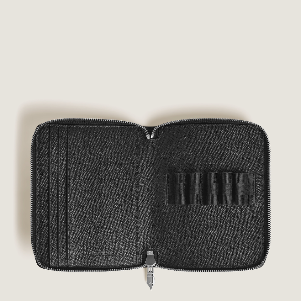 Sartorial 5-Pen Pouch with Zip - 5
