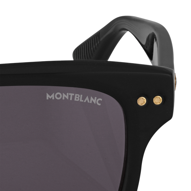 Rectangular Sunglasses with Black Coloured Acetate Frame  - 3