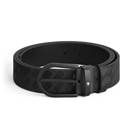Black Leather 35 mm Belt