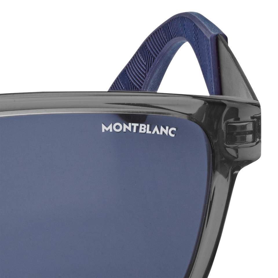 Rectangular Sunglasses with Grey Coloured Acetate Frame - 3