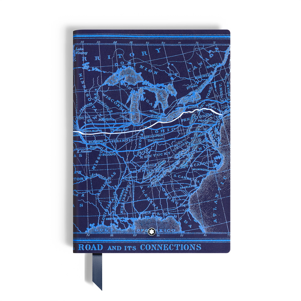 Meisterst&uuml;ck Around the World in 80 Days Medium Notebook, Blue, Lined Pages - 1