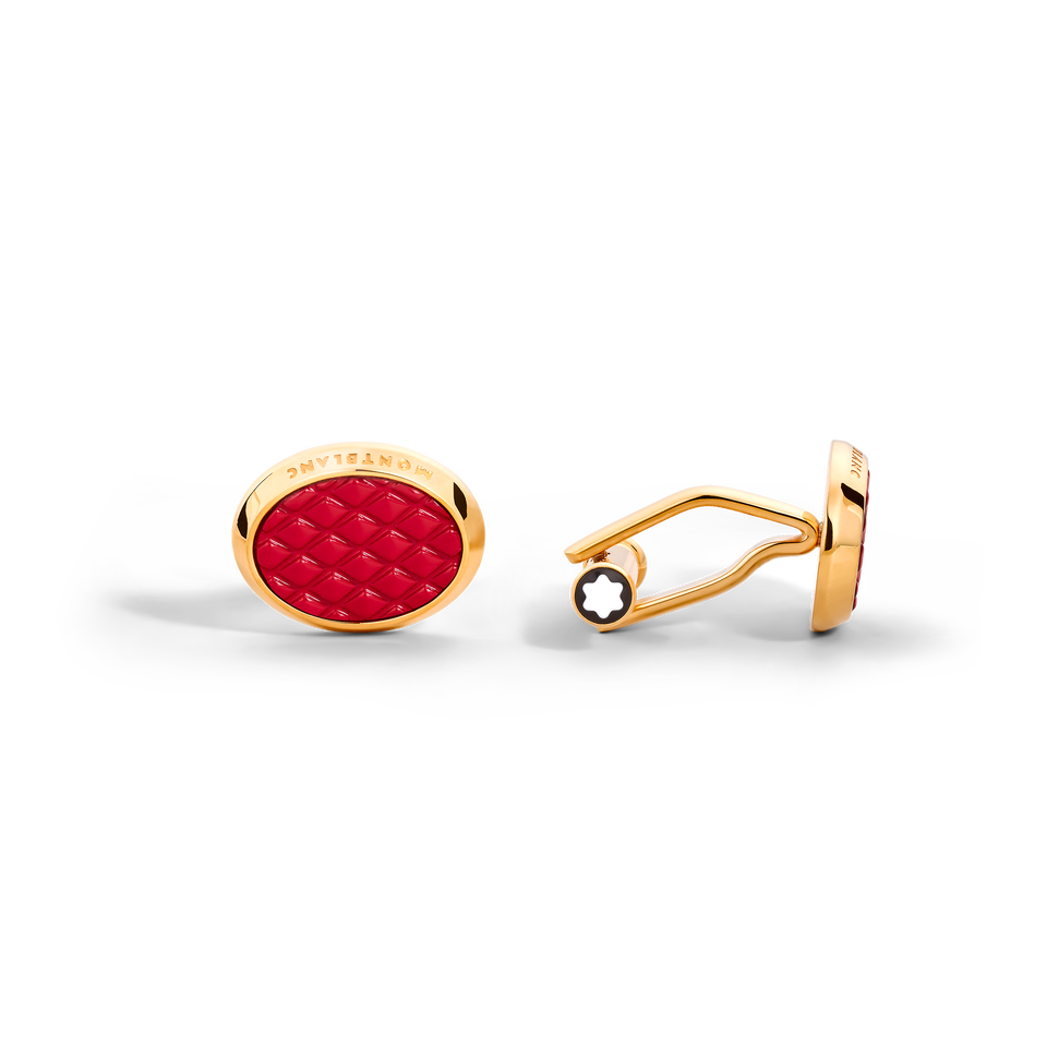 Meisterst&uuml;ck Cufflinks, Red Lacquer - 1